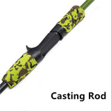 Spinning Fishing Rod Green Camouflage