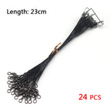 24 PCS Fishing Line Lure Protecting Line 15cm,23cm,30cm