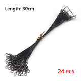 24 PCS Fishing Line Lure Protecting Line 15cm,23cm,30cm