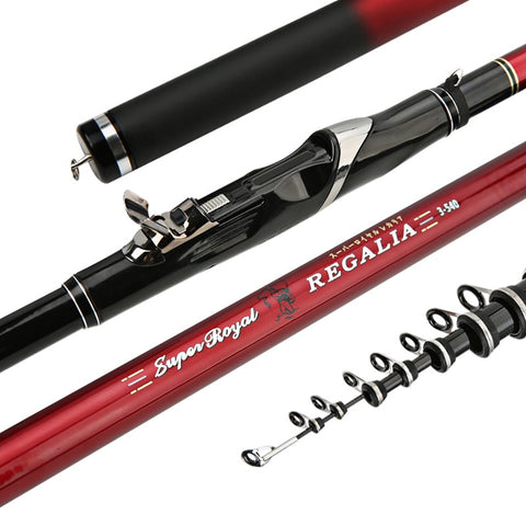 Rock Fishing Rod Red and Black