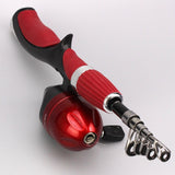 Ice Fishing Rod Red and Blue