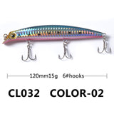 1pcs Fake Fishing 12cm 15g