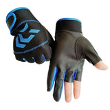 Men Fishing Gloves Blue